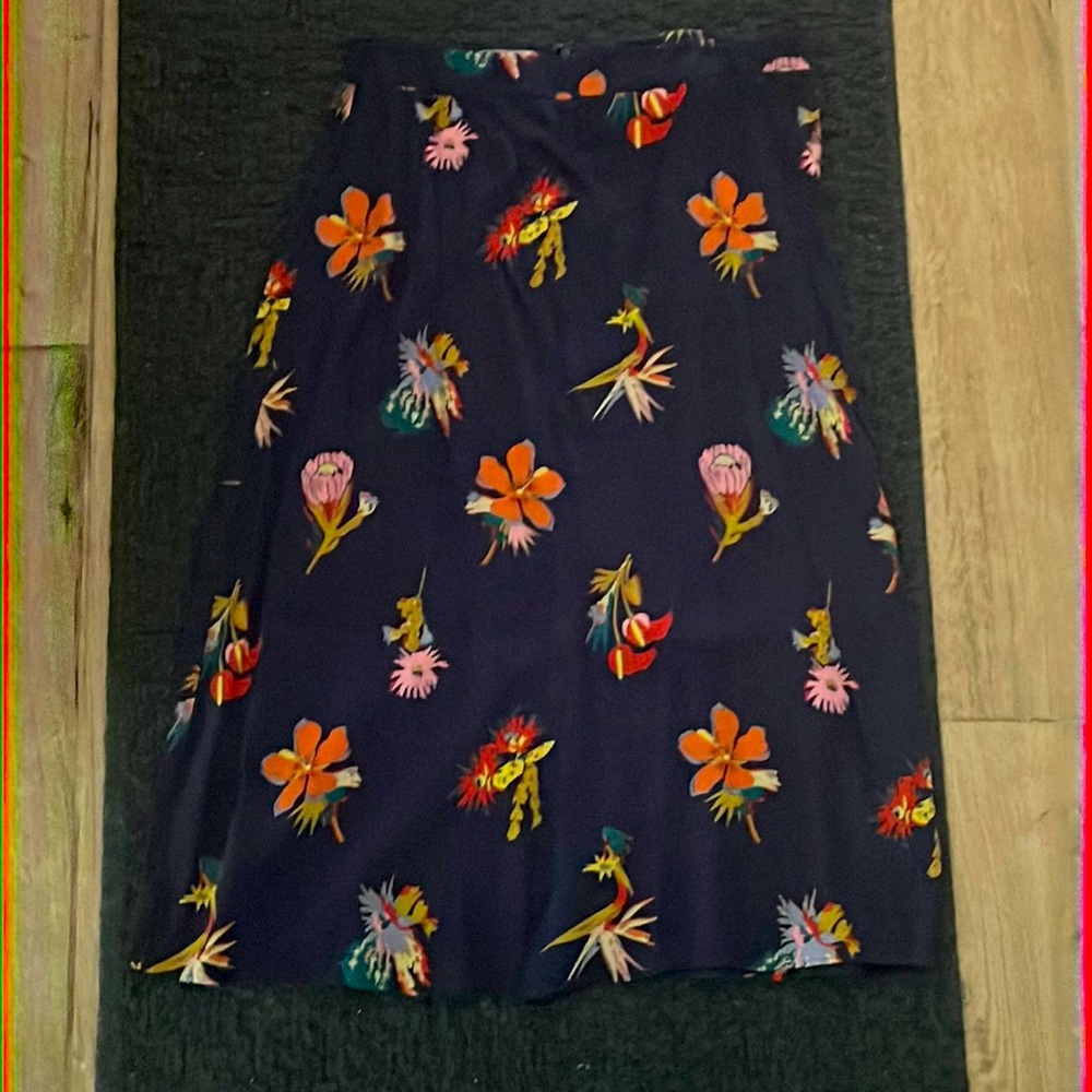 Madewell midi length skirt floral M